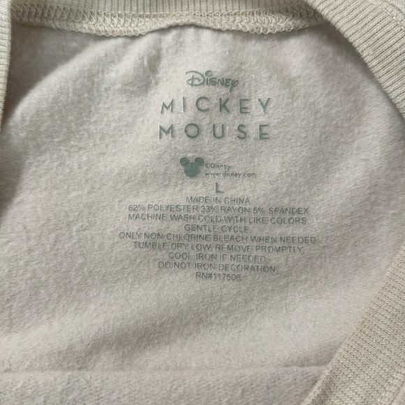 Disney Cream Mickey Mouse Sweatshirt - Picture 3 of 3